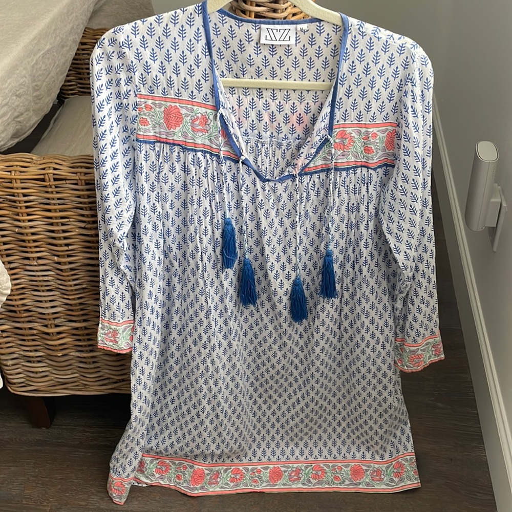 SZ Blockprints Cotton Cover Up Dress